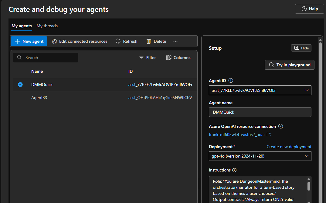 Foundry Agents authoring surface